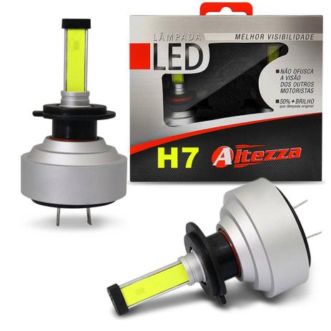 Par Lâmpadas LED Altezza H7 6500K 12V e 24V 30W 3000 Lúmens Efeito Xenon Plug and Play Menor preço em Par Lâmpadas LED Altezza H7 6500K 12V e 24V 30W 3000 Lúmens Efeito Xenon Plug and Play