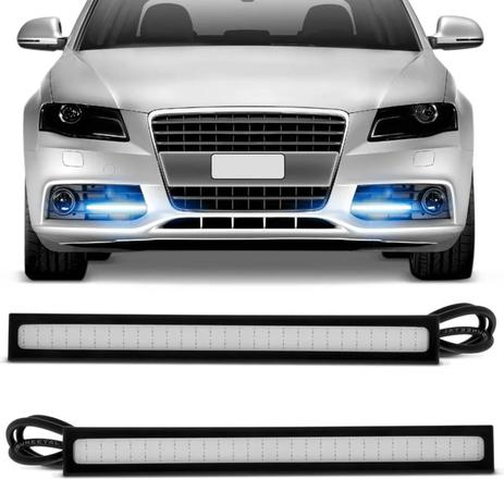 Par Lâmpadas LED Auxiliar Farol Dia DRL 10000K Efeito Xenon 17cm - Shocklight Menor preço em Par Lâmpadas LED Auxiliar Farol Dia DRL 10000K Efeito Xenon 17cm - Shocklight