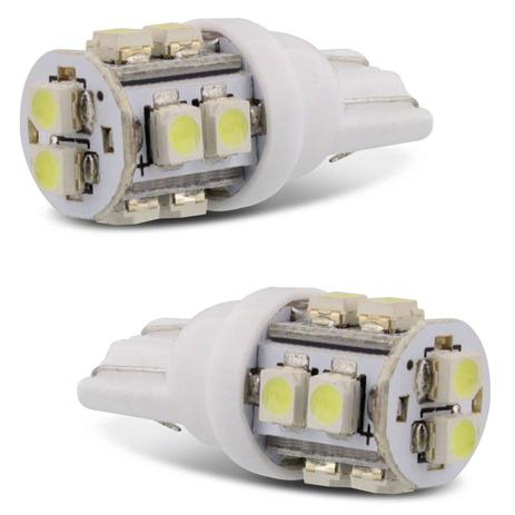 Par Lâmpadas LED T10 W5W Pingo 10 LEDs 3W 12V Luz Branca Aplicação no Farol Meia Luz - M.x. Menor preço em Par Lâmpadas LED T10 W5W Pingo 10 LEDs 3W 12V Luz Branca Aplicação no Farol Meia Luz - M.x.
