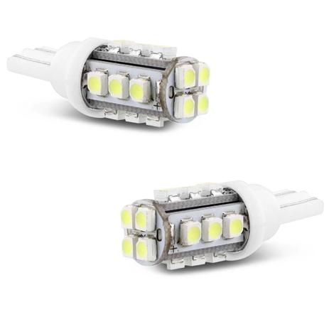 Par Lâmpadas LED T10 W5W Pingo 16 LEDs 4W 12V Luz Branca Aplicação Farol Meia Luz Farolete - M.x. Menor preço em Par Lâmpadas LED T10 W5W Pingo 16 LEDs 4W 12V Luz Branca Aplicação Farol Meia Luz Farolete - M.x.