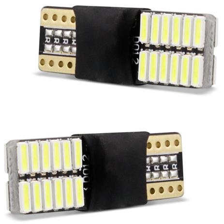 Par lâmpadas LED T10 W5W Pingo 24 LEDs 6W 12V com Flash Branco Aplicação Farol Meia Luz - M.x. Menor preço em Par lâmpadas LED T10 W5W Pingo 24 LEDs 6W 12V com Flash Branco Aplicação Farol Meia Luz - M.x.