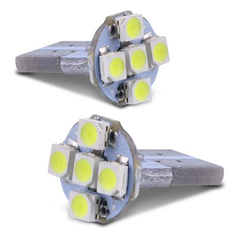 Par Lâmpadas LED T10 W5W Pingo 5 LEDs 12V 1,5W Tonalidade Branca Aplicação Farol Meia Luz - Mixcom Menor preço em Par Lâmpadas LED T10 W5W Pingo 5 LEDs 12V 1,5W Tonalidade Branca Aplicação Farol Meia Luz - Mixcom