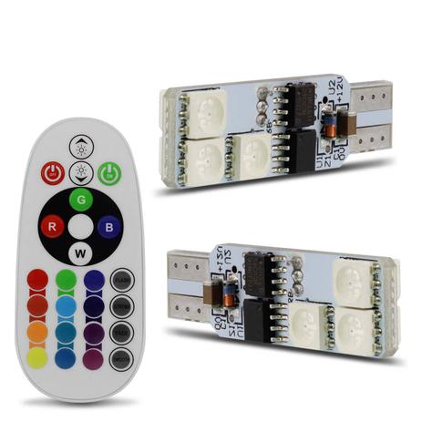 Par Lâmpadas LED T10 W5W Pingo 6 LEDs Camaleão 12V 1,5W Efeito Flash Strobo Controle Remoto Farol - F.s. Menor preço em Par Lâmpadas LED T10 W5W Pingo 6 LEDs Camaleão 12V 1,5W Efeito Flash Strobo Controle Remoto Farol - F.s.