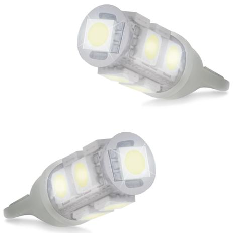 Par Lâmpadas LED T10 W5W Pingo 9 LEDs 5W 12V Luz Branca Aplicação Farol Carro - Prime Menor preço em Par Lâmpadas LED T10 W5W Pingo 9 LEDs 5W 12V Luz Branca Aplicação Farol Carro - Prime