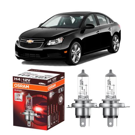 Par lampadas Osram Super 30 + luz Chevrolet Cruze 15 é boa?