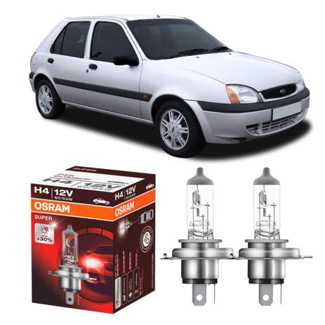Par lampadas Osram Super 30 + luz Ford Fiesta 94-96 Menor preço em Par lampadas Osram Super 30 + luz Ford Fiesta 94-96