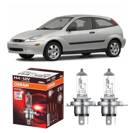 Par lampadas Osram Super 30 + luz Ford Focus 00-03 Menor preço em Par lampadas Osram Super 30 + luz Ford Focus 00-03