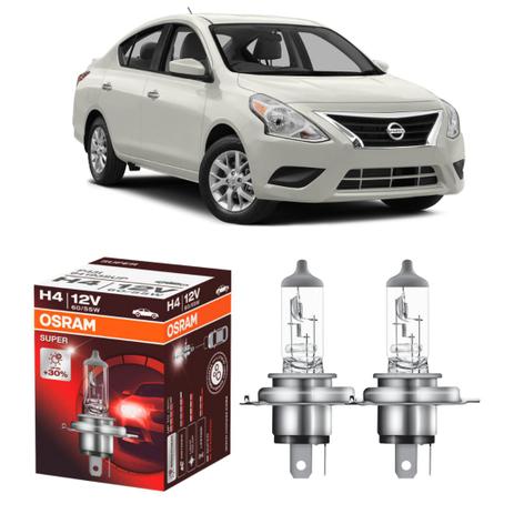 Par lampadas Osram Super 30 + luz Nissan Versa 11-15 é boa?