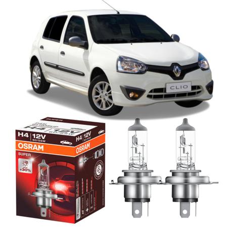 Par lampadas Osram Super 30 + luz Renault Clio 94-03 Menor preço em Par lampadas Osram Super 30 + luz Renault Clio 94-03