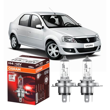 Par lampadas Osram Super 30 + luz Renault Logan 11-13 Menor preço em Par lampadas Osram Super 30 + luz Renault Logan 11-13