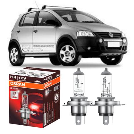 Par lampadas Osram Super 30 + luz Volkswagen Crossfox 03-09 Menor preço em Par lampadas Osram Super 30 + luz Volkswagen Crossfox 03-09