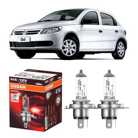 Par lampadas Osram Super 30 + luz Volkswagen Gol G5 Farol Simples 08-12 Menor preço em Par lampadas Osram Super 30 + luz Volkswagen Gol G5 Farol Simples 08-12