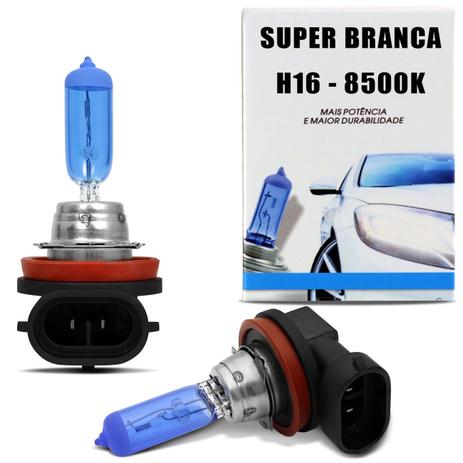 Par Lâmpadas Super Branca H16 8500K 19W 12V Efeito Xênon Aplicação Farol - Tech one Menor preço em Par Lâmpadas Super Branca H16 8500K 19W 12V Efeito Xênon Aplicação Farol - Tech one