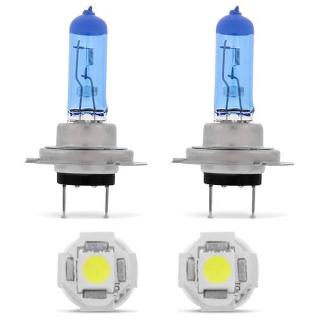 Par Lâmpadas Super Branca H7 4200K Efeito Xenon + Par Lâmpadas Pingo T10 5 LEDs - Prime Menor preço em Par Lâmpadas Super Branca H7 4200K Efeito Xenon + Par Lâmpadas Pingo T10 5 LEDs - Prime
