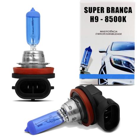 Par Lâmpadas Super Branca H9 8500K 55W 12V Efeito Xênon Aplicação Farol - Tech one Menor preço em Par Lâmpadas Super Branca H9 8500K 55W 12V Efeito Xênon Aplicação Farol - Tech one