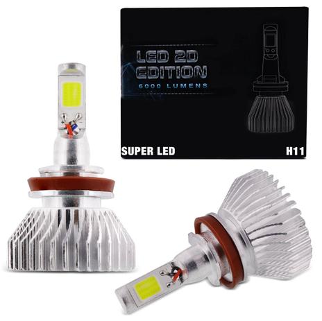 Par Lâmpadas Super LED 2D H11 6000K 12V e 24V 36W 4400LM Efeito Xênon Carro Moto Caminhão com Reator - Prime é ruim? Par Lâmpadas Super LED 2D H11 6000K 12V e 24V 36W 4400LM Efeito Xênon Carro Moto Caminhão com Reator - Prime é boa?
