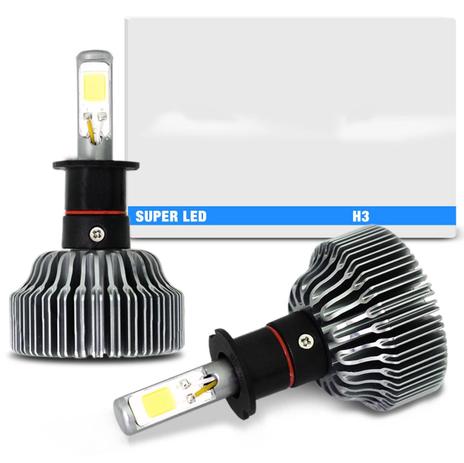 Par Lâmpadas Super LED 2D H3 6000K 12V e 24V 18W 6000LM Efeito Xênon Carro Moto Caminhão com Reator - Tech one Menor preço em Par Lâmpadas Super LED 2D H3 6000K 12V e 24V 18W 6000LM Efeito Xênon Carro Moto Caminhão com Reator - Tech one