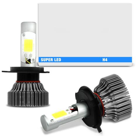 Par Lâmpadas Super LED 2D H4 6000K 12V e 24V 18W 6000LM Efeito Xênon Carro Moto Caminhão com Reator - Tech one Menor preço em Par Lâmpadas Super LED 2D H4 6000K 12V e 24V 18W 6000LM Efeito Xênon Carro Moto Caminhão com Reator - Tech one
