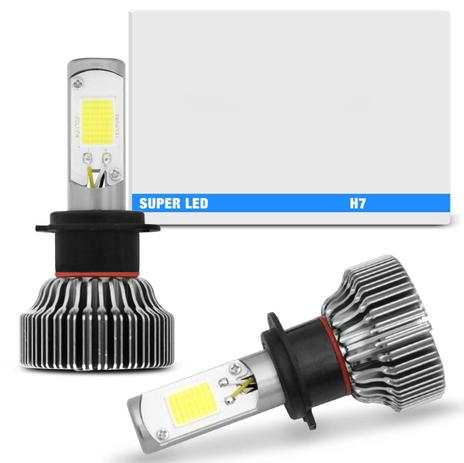 Par Lâmpadas Super LED 2D H7 6000K 12V e 24V 18W 6000LM Efeito Xênon Carro Moto Caminhão com Reator - Tech one é boa?