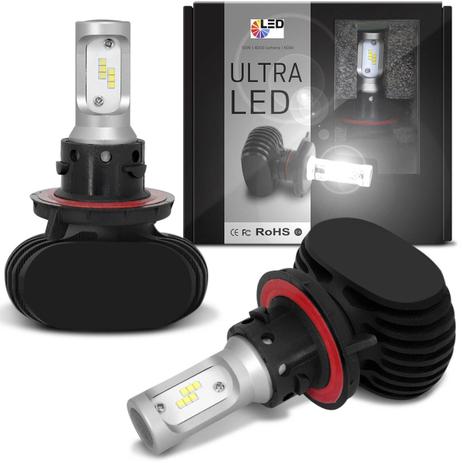 Par Lâmpadas Ultra LED H13 6000K 12V 50W 8000LM Efeito Xênon Aplicação Farol Carro com Reator - Shocklight é boa?