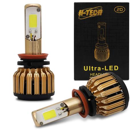 Par Lâmpadas Ultra LED Headlight H9 6000K 12V e 24V 46W 8000LM Efeito Xênon Carro Moto e Caminhão - H-tech é boa?
