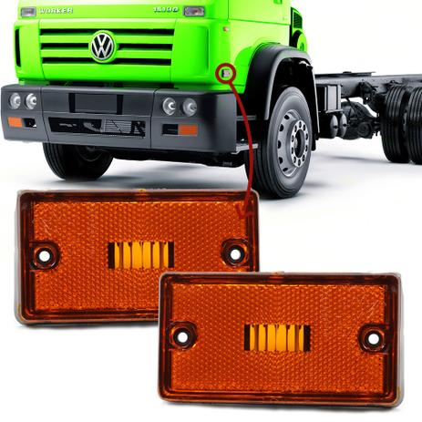 Par Lanterna Costellation Worker Delimitadora Dianteira Volkswagen VW Ambar - Pradolux Menor preço em Par Lanterna Costellation Worker Delimitadora Dianteira Volkswagen VW Ambar - Pradolux