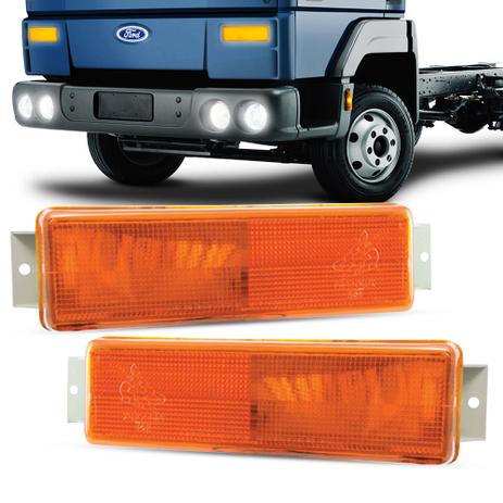 Par Lanterna Dianteira Ford Cargo 1986 A 2011 Seta Ambar Pisca - Pradolux Menor preço em Par Lanterna Dianteira Ford Cargo 1986 A 2011 Seta Ambar Pisca - Pradolux