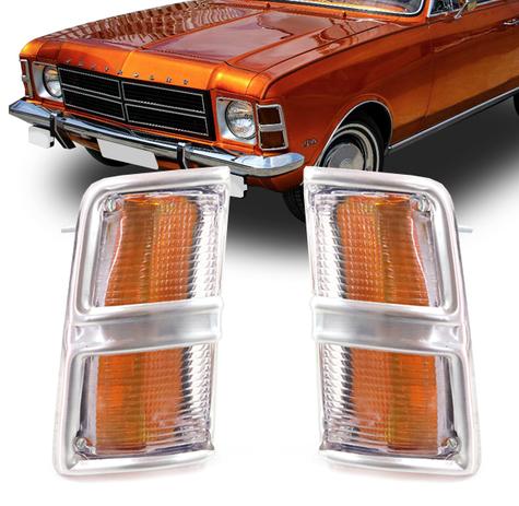 Par Lanterna Dianteira Opala 1975 A 1979 Completa Cristal Pisca - Jcv Menor preço em Par Lanterna Dianteira Opala 1975 A 1979 Completa Cristal Pisca - Jcv