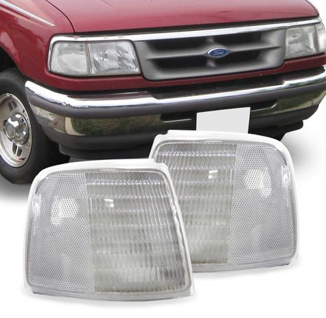 Par Lanterna Dianteira Ranger 1993 A 1997 Cristal Pisca - Jcv Menor preço em Par Lanterna Dianteira Ranger 1993 A 1997 Cristal Pisca - Jcv