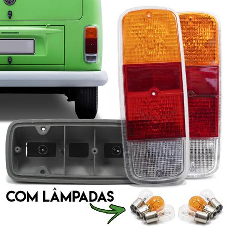 Par Lanterna Kombi Clipper 1976 1977 1978 1979 a 2014 Traseira Tricolor Com Soquete e Lampadas - Indicar Menor preço em Par Lanterna Kombi Clipper 1976 1977 1978 1979 a 2014 Traseira Tricolor Com Soquete e Lampadas - Indicar