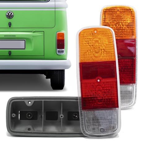 Par Lanterna Kombi Clipper 1976 a 2010 2011 2012 2013 2014 Traseira Tricolor Com Soquete - Indicar Menor preço em Par Lanterna Kombi Clipper 1976 a 2010 2011 2012 2013 2014 Traseira Tricolor Com Soquete - Indicar