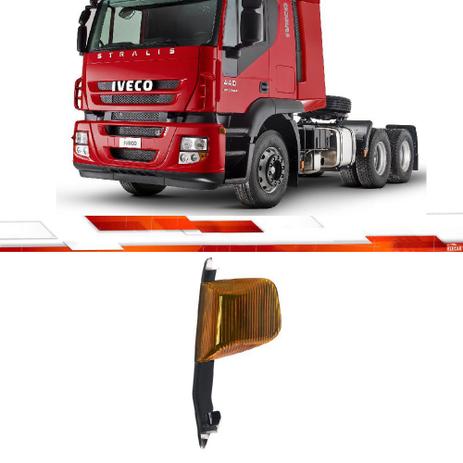 Par lanterna lateral iveco stralis amarelo com soquete policarbonato - PRADOLUX Menor preço em Par lanterna lateral iveco stralis amarelo com soquete policarbonato - PRADOLUX
