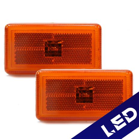 Par Lanterna Lateral Scania S4 Delimitadora LED 24V Ambar - Pradolux Menor preço em Par Lanterna Lateral Scania S4 Delimitadora LED 24V Ambar - Pradolux