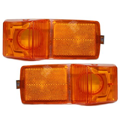 Par Lanterna Lateral Scania S5 Ambar Direcional - Pradolux Menor preço em Par Lanterna Lateral Scania S5 Ambar Direcional - Pradolux