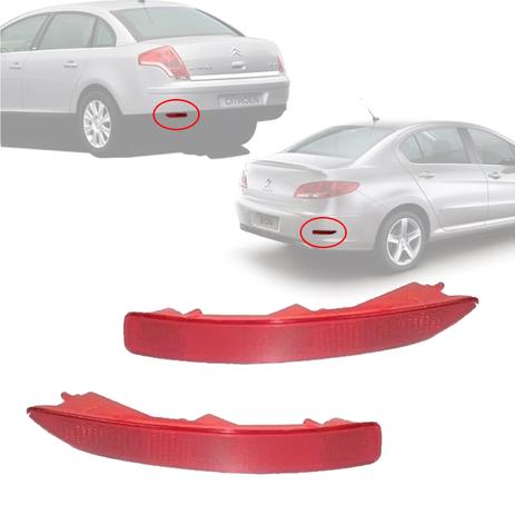 Par Lanterna Refletor Parachoque Traseiro C4 Pallas 2007 2008 2009 2010 Peugeot 408 2011 a 2013 - Fitan Menor preço em Par Lanterna Refletor Parachoque Traseiro C4 Pallas 2007 2008 2009 2010 Peugeot 408 2011 a 2013 - Fitan