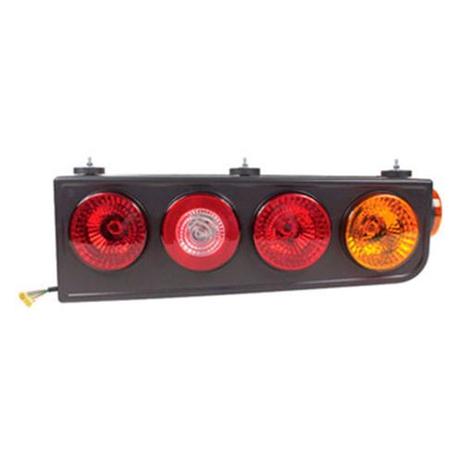 Par lanterna traseira caminhoes onibus superior ré vermelho e cristal - Pradolux Menor preço em Par lanterna traseira caminhoes onibus superior ré vermelho e cristal - Pradolux