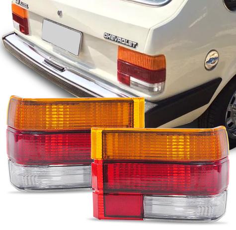 Par Lanterna Traseira Chevette 83 84 85 86 Tricolor - Jcv Menor preço em Par Lanterna Traseira Chevette 83 84 85 86 Tricolor - Jcv
