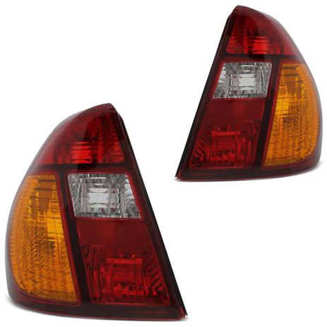 Par Lanterna Traseira Clio Sedan 99 2000 2001 2002 Tricolor - Cabeça car Menor preço em Par Lanterna Traseira Clio Sedan 99 2000 2001 2002 Tricolor - Cabeça car