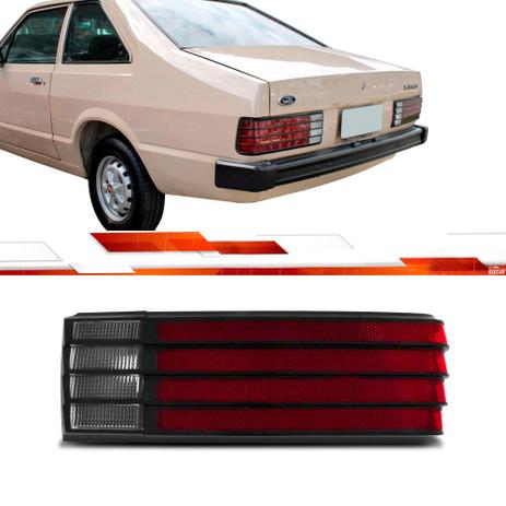 PAR LANTERNA TRASEIRA CORCEL Até 1984 VERMELHO COM FRISO PRETO - Jcv Menor preço em PAR LANTERNA TRASEIRA CORCEL Até 1984 VERMELHO COM FRISO PRETO - Jcv