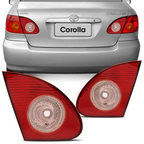 Par Lanterna Traseira Corolla 2003 2004 2005 2006 2007 Bicolor Rosa Tampa Porta Malas - Kit Prime Menor preço em Par Lanterna Traseira Corolla 2003 2004 2005 2006 2007 Bicolor Rosa Tampa Porta Malas - Kit Prime