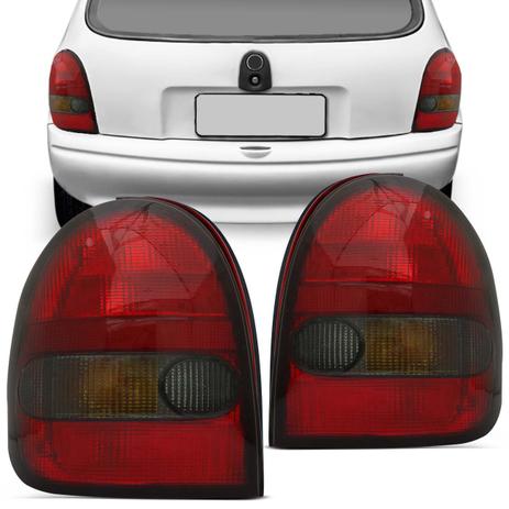 Par Lanterna Traseira Corsa Hatch 1996 1997 1998 1999 Bicolor Fumê 2 Portas - Kit Prime Menor preço em Par Lanterna Traseira Corsa Hatch 1996 1997 1998 1999 Bicolor Fumê 2 Portas - Kit Prime
