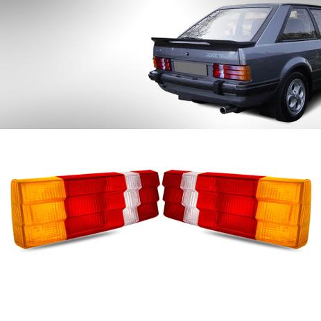 Par Lanterna Traseira Escort 1984 85 86 Tricolor - Cofran Menor preço em Par Lanterna Traseira Escort 1984 85 86 Tricolor - Cofran