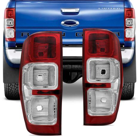 Par Lanterna Traseira Ford Ranger 2012 2013 2014 2015 2016 2017 2018 Bicolor Cristal - Prime Menor preço em Par Lanterna Traseira Ford Ranger 2012 2013 2014 2015 2016 2017 2018 Bicolor Cristal - Prime
