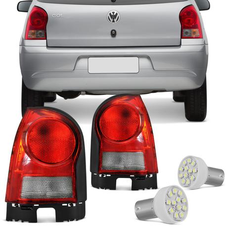 Par Lanterna Traseira Gol G4 06 a 09 10 11 12 13 14 Fumê + Par Lâmpadas Luz Ré Super Branca 12 LEDs - Prime Menor preço em Par Lanterna Traseira Gol G4 06 a 09 10 11 12 13 14 Fumê + Par Lâmpadas Luz Ré Super Branca 12 LEDs - Prime