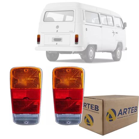 Par Lanterna Traseira Kombi 1974 a 2007 2008 2009 2010 2011 2012 2013 2014 Tricolor Original (Arteb) Menor preço em Par Lanterna Traseira Kombi 1974 a 2007 2008 2009 2010 2011 2012 2013 2014 Tricolor Original (Arteb)