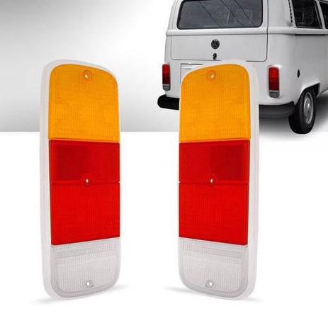 Par Lanterna Traseira Kombi Clipper 1976 A 2004 Tricolor - Rainha das sete Menor preço em Par Lanterna Traseira Kombi Clipper 1976 A 2004 Tricolor - Rainha das sete