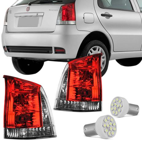 Par Lanterna Traseira Palio G3 04 a 13 Pisca Fumê Bicolor + Par Lâmpada Traseira 12 LEDs - Kit Prime é boa?