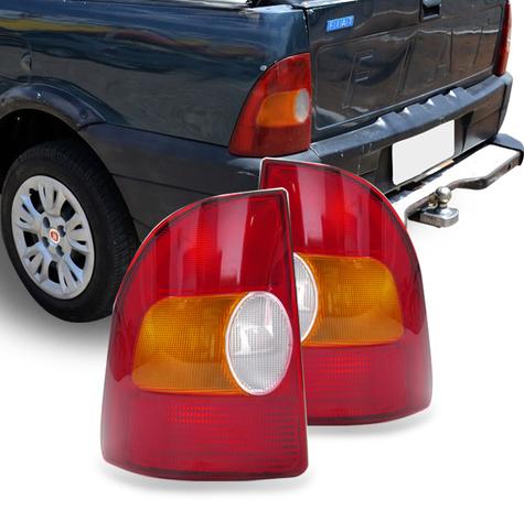Par Lanterna Traseira Pick Up Strada 1999 A 2000 Tricolor - Jcv Menor preço em Par Lanterna Traseira Pick Up Strada 1999 A 2000 Tricolor - Jcv