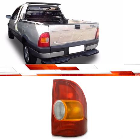 PAR LANTERNA TRASEIRA STRADA 1999 Até 2000 AMARELO - Jcv Menor preço em PAR LANTERNA TRASEIRA STRADA 1999 Até 2000 AMARELO - Jcv