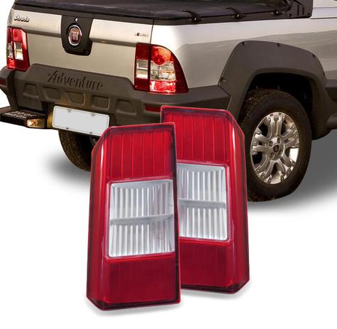 Par Lanterna Traseira Strada 2008 A 2013 Tampa Rubi - Jcv Menor preço em Par Lanterna Traseira Strada 2008 A 2013 Tampa Rubi - Jcv